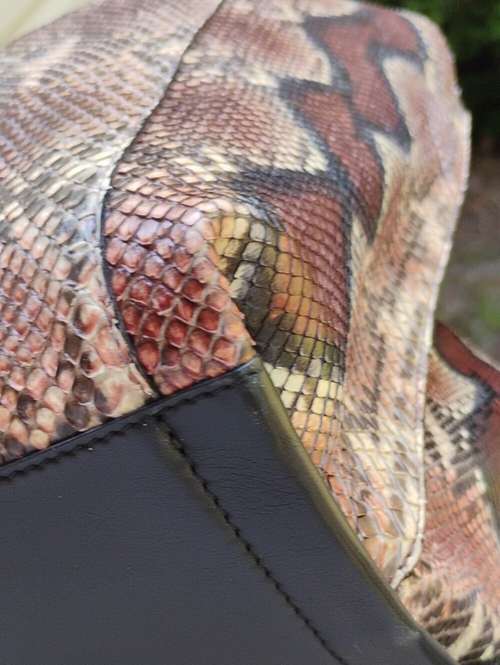Furla 3 Compartment Snake-Print Tote Bag in Brown and Black - Picture 8 of 16
